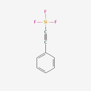 molecular formula C8H5F3Si B12532779 Silane, trifluoro(phenylethynyl)- CAS No. 682351-84-4