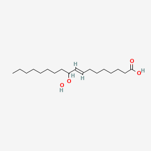 molecular formula C18H34O4 B1253278 10-hydroperoxy-8E-octadecenoic acid 