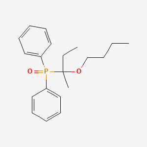 molecular formula C20H27O2P B12532812 Phosphine oxide, (1-butoxy-1-methylpropyl)diphenyl- CAS No. 658711-21-8