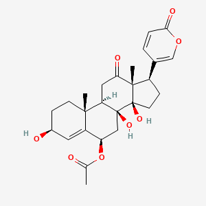 molecular formula C26H32O8 B1253283 6beta-Acetoxy-3beta,8beta,14beta-trihydroxy-12-oxobufa-4,20,22-trienolide 
