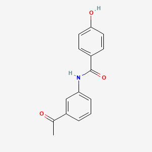 molecular formula C15H13NO3 B12532868 N-(3-Acetylphenyl)-4-hydroxybenzamide CAS No. 690989-04-9