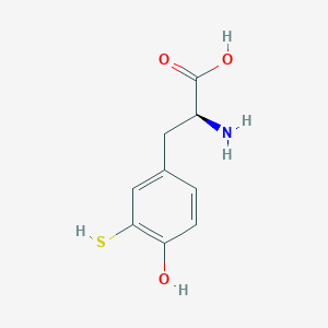 molecular formula C9H11NO3S B12532892 3-Sulfanyl-L-tyrosine CAS No. 742639-25-4