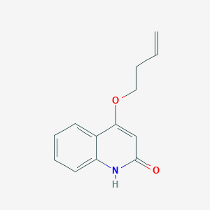molecular formula C13H13NO2 B1253290 4-(But-3-enyl)oxyquinolone 