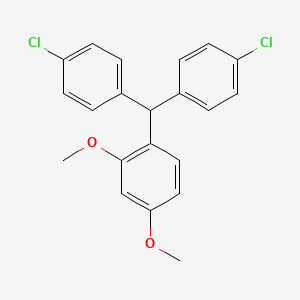 molecular formula C21H18Cl2O2 B12532939 4-Bis(4-Chlorophenyl)methyl-1,3-dimethoxybenzene 