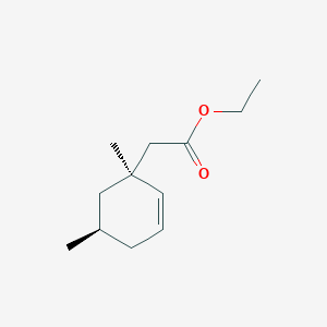 molecular formula C12H20O2 B12532948 Ethyl [(1S,5R)-1,5-dimethylcyclohex-2-en-1-yl]acetate CAS No. 663919-83-3
