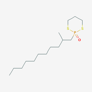 molecular formula C15H31OPS2 B12532956 2-(2-Methylundecyl)-1,3,2lambda~5~-dithiaphosphinan-2-one CAS No. 651727-40-1