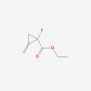 molecular formula C7H9FO2 B12532964 Cyclopropanecarboxylic acid, 1-fluoro-2-methylene-, ethyl ester CAS No. 862578-72-1