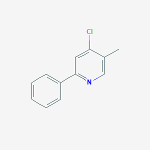 molecular formula C12H10ClN B12532968 4-Chloro-5-methyl-2-phenylpyridine 
