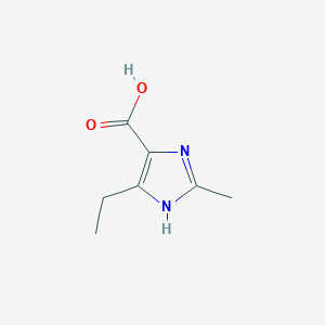 molecular formula C7H10N2O2 B12532995 5-Ethyl-2-methyl-1H-imidazole-4-carboxylic acid CAS No. 701298-46-6