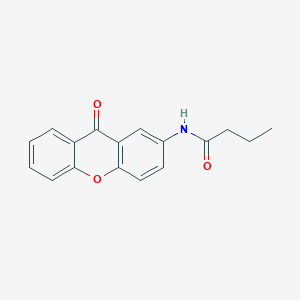 molecular formula C17H15NO3 B12533017 N-(9-Oxo-9H-xanthen-2-YL)butanamide CAS No. 866429-61-0