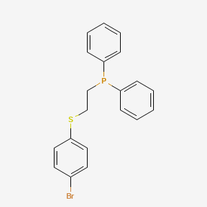 molecular formula C20H18BrPS B12533028 {2-[(4-Bromophenyl)sulfanyl]ethyl}(diphenyl)phosphane CAS No. 798548-39-7