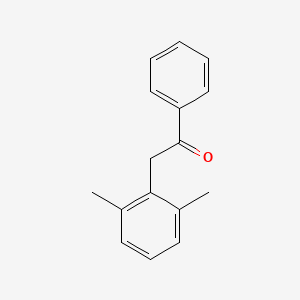 molecular formula C16H16O B12533037 Ethanone, 2-(2,6-dimethylphenyl)-1-phenyl- CAS No. 868705-04-8