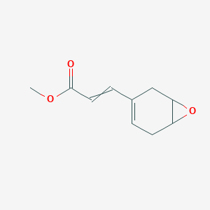 molecular formula C10H12O3 B12533044 Methyl 3-(7-oxabicyclo[4.1.0]hept-3-en-3-yl)prop-2-enoate CAS No. 832111-00-9
