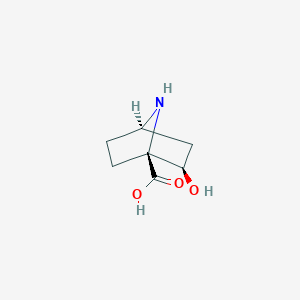 molecular formula C7H11NO3 B12533074 (1S,2R,4R)-2-Hydroxy-7-azabicyclo[2.2.1]heptane-1-carboxylic acid CAS No. 710944-04-0