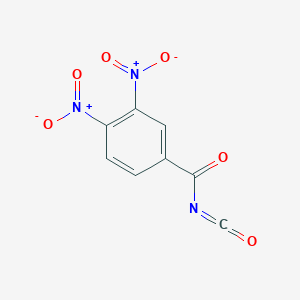 molecular formula C8H3N3O6 B12533078 3,4-Dinitrobenzoyl isocyanate CAS No. 651731-84-9