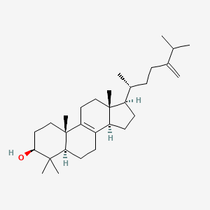 molecular formula C30H50O B1253310 4,4-Dimethyl-5alpha-ergosta-8,24(28)-dien-3beta-ol CAS No. 65982-33-4