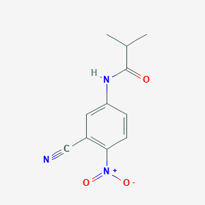 molecular formula C11H11N3O3 B12533137 N-(3-Cyano-4-nitrophenyl)-2-methylpropanamide CAS No. 797019-76-2