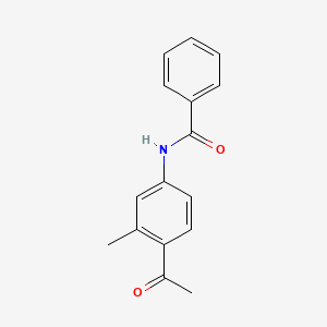 molecular formula C16H15NO2 B12533163 N-(4-acetyl-3-methylphenyl)benzamide CAS No. 714971-71-8