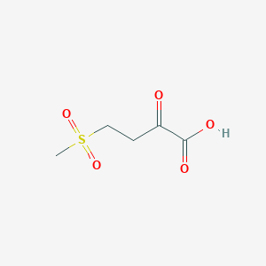 molecular formula C5H8O5S B12533191 Butanoic acid, 4-(methylsulfonyl)-2-oxo- CAS No. 656811-62-0