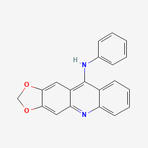 molecular formula C20H14N2O2 B12533210 N-Phenyl-2H-[1,3]dioxolo[4,5-B]acridin-10-amine CAS No. 141991-07-3