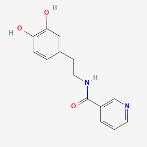 molecular formula C14H14N2O3 B1253323 N-Nicotinoyl dopamine CAS No. 84454-97-7