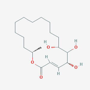 (3E,5R,7R,18S)-5,6,7-trihydroxy-18-methyl-1-oxacyclooctadec-3-en-2-one