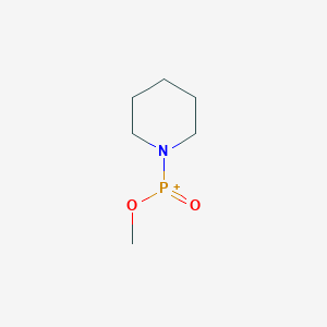 molecular formula C6H13NO2P+ B12533276 Phosphinic acid, 1-piperidinyl-, methyl ester CAS No. 652975-40-1
