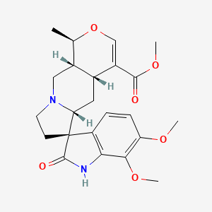 methyl (1R,4aR,5aR,6S,10aR)-6',7'-dimethoxy-1-methyl-2'-oxospiro[1,4a,5,5a,7,8,10,10a-octahydropyrano[3,4-f]indolizine-6,3'-1H-indole]-4-carboxylate