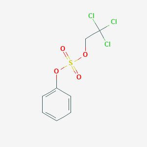 molecular formula C8H7Cl3O4S B12533306 Phenyl 2,2,2-trichloroethyl sulfate CAS No. 653605-14-2