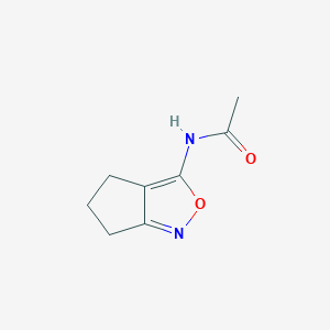 molecular formula C8H10N2O2 B12533316 N-(5,6-dihydro-4H-cyclopenta[c]isoxazol-3-yl)acetamide 