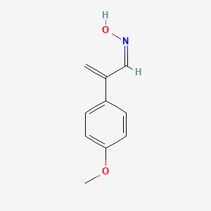 molecular formula C10H11NO2 B12533336 (1Z)-N-Hydroxy-2-(4-methoxyphenyl)-2-propen-1-imine 
