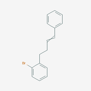 molecular formula C16H15Br B12533343 1-Bromo-2-(4-phenylbut-3-en-1-yl)benzene CAS No. 656824-68-9