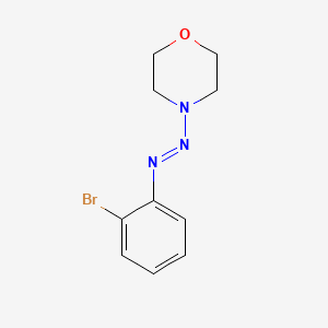 molecular formula C10H12BrN3O B12533389 (E)-4-((2-Bromophenyl)diazenyl)morpholine 