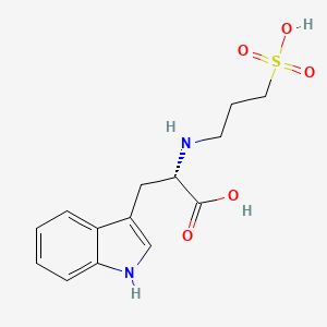 molecular formula C14H18N2O5S B12533430 N-(3-Sulfopropyl)-L-tryptophan CAS No. 819864-29-4