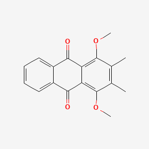 molecular formula C18H16O4 B1253353 1,4-Dimethoxy-2,3-dimethylanthracene-9,10-dione CAS No. 67122-24-1