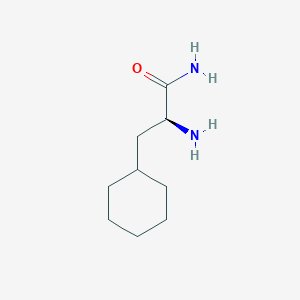 molecular formula C9H18N2O B125336 (S)-2-Amino-3-cyclohexylpropanamide CAS No. 145232-34-4