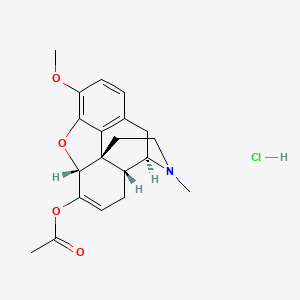 molecular formula C20H24ClNO4 B1253362 Thebacon hydrochloride CAS No. 20236-82-2