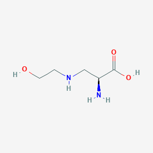 molecular formula C5H12N2O3 B12533624 3-[(2-Hydroxyethyl)amino]-L-alanine CAS No. 771457-02-4