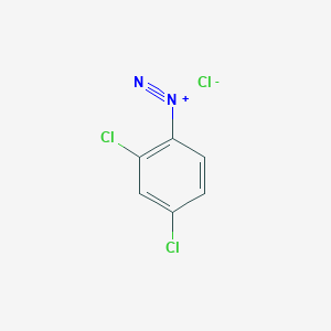 molecular formula C6H3Cl3N2 B1253364 2,4-Dichlorobenzenediazonium chloride CAS No. 13617-98-6
