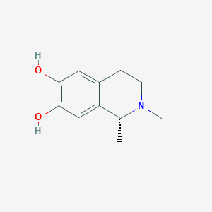 molecular formula C11H15NO2 B1253368 (R)-N-Methylsalsolinol CAS No. 53622-84-7