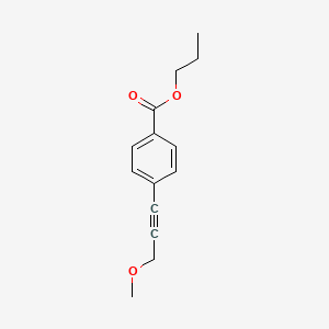 molecular formula C14H16O3 B12533724 Propyl 4-(3-methoxyprop-1-YN-1-YL)benzoate CAS No. 827028-09-1