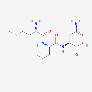 molecular formula C15H28N4O5S B12533729 L-Methionyl-L-leucyl-L-asparagine CAS No. 651354-53-9