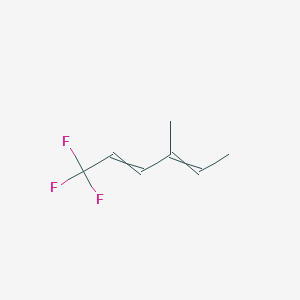 molecular formula C7H9F3 B12533732 1,1,1-Trifluoro-4-methylhexa-2,4-diene CAS No. 651724-52-6