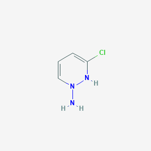 molecular formula C4H6ClN3 B12533745 3-Chloropyridazin-1(2H)-amine CAS No. 843642-72-8