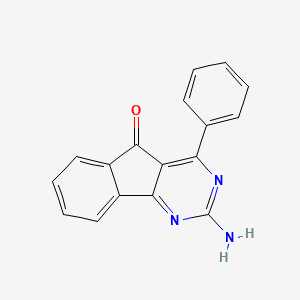 molecular formula C17H11N3O B12533755 2-Amino-4-phenylindeno[1,2-d]pyrimidin-5-one CAS No. 713514-58-0