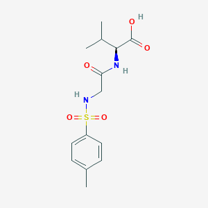 molecular formula C14H20N2O5S B12533763 N-(4-Methylbenzene-1-sulfonyl)glycyl-L-valine CAS No. 849440-92-2