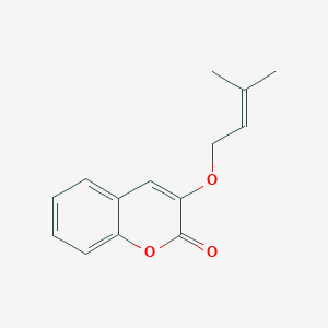 molecular formula C14H14O3 B1253380 Prenyloxycoumarin 