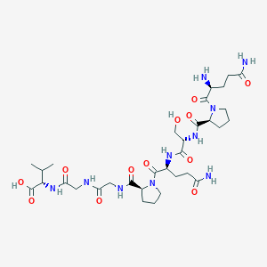 molecular formula C32H52N10O12 B12533857 L-Glutaminyl-L-prolyl-L-seryl-L-glutaminyl-L-prolylglycylglycyl-L-valine CAS No. 742068-40-2