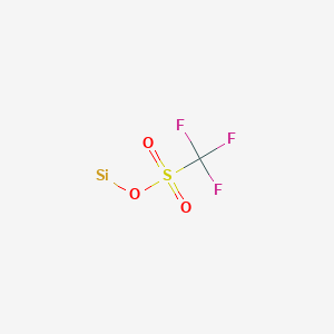 molecular formula CF3O3SSi B1253386 Silyl trifluoromethanesulfonate CAS No. 77066-67-2