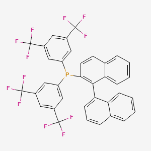 molecular formula C36H19F12P B12533879 Phosphine, [1,1'-binaphthalen]-2-ylbis[3,5-bis(trifluoromethyl)phenyl]- CAS No. 820978-68-5